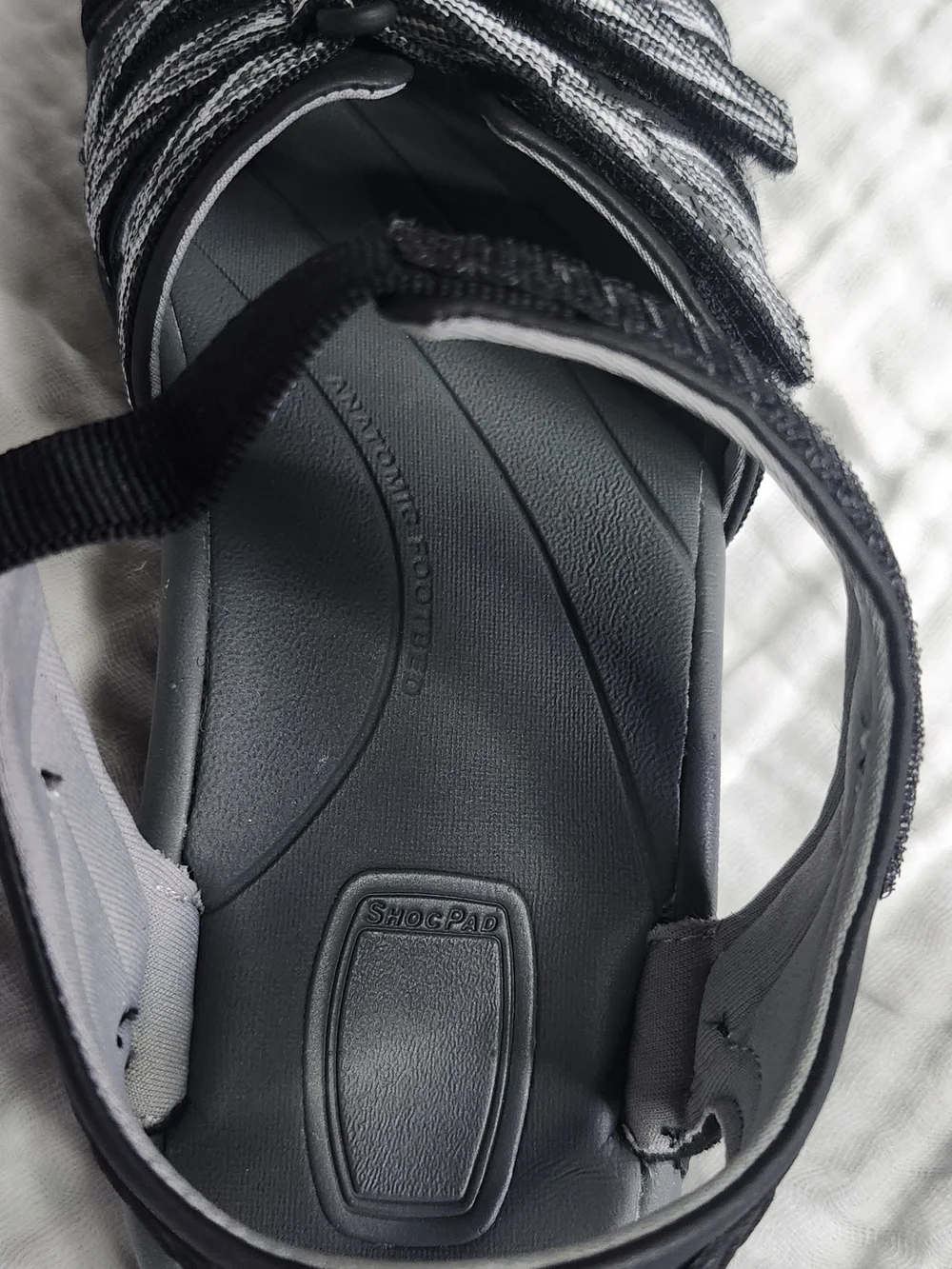 Teva Women's Tirra Size 8 Black Gray White Strappy Sandals - Water Shoes - Picture 10 of 10